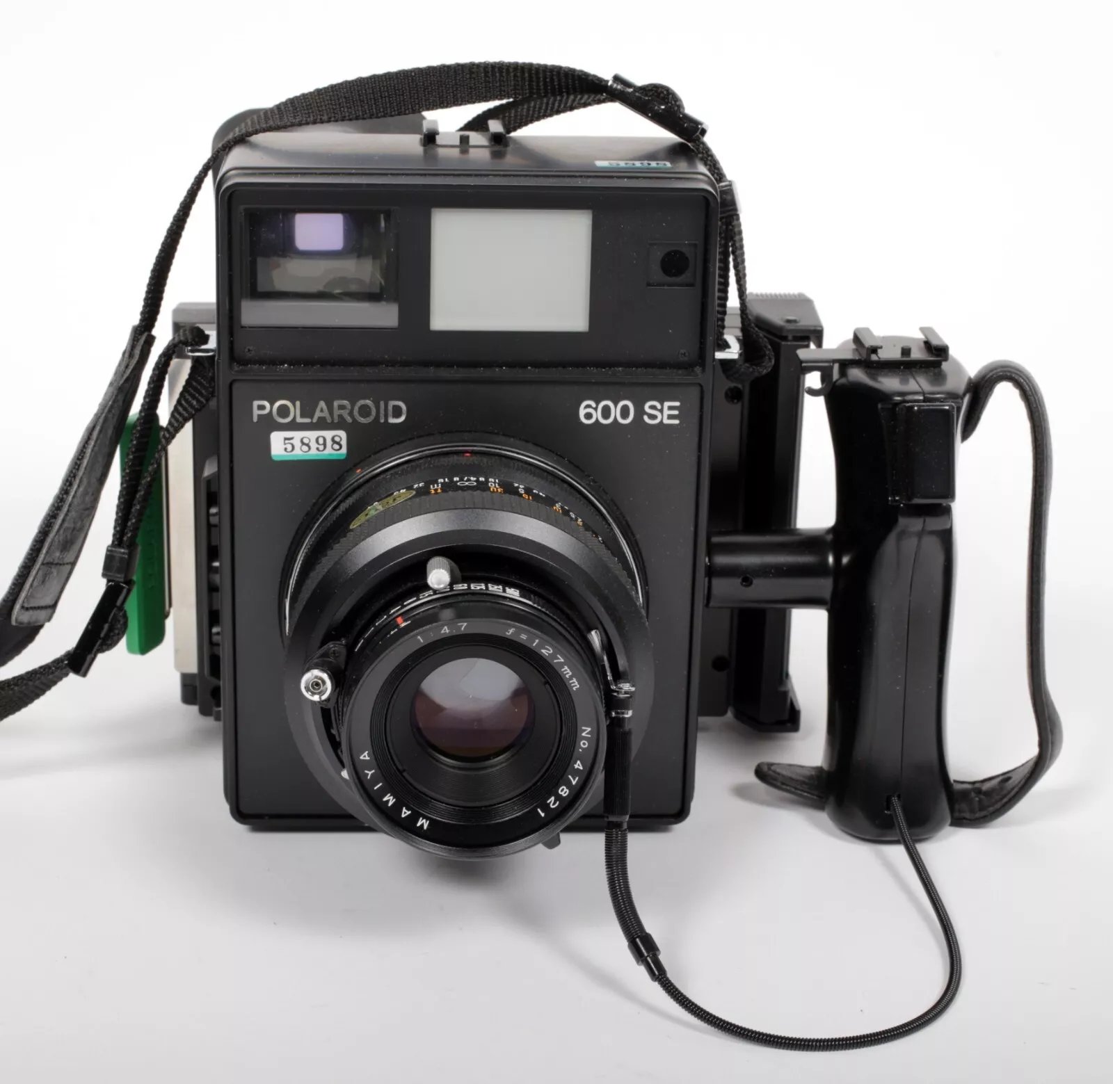Polaroid 600 SE camera with 127mm F4.7 lens + back #5898